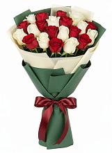 Букет Микс из красных и белых роз #REPLACE_PRED# Наволоках