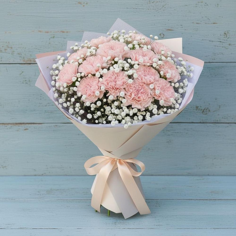 Букет цветов из: Гвоздики в Наволоках