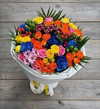 Букет цветов из:  Розы и Хризантемы в Наволоках