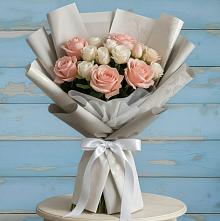 Букет цветов из:  Розы #REPLACE_PRED# Наволоках