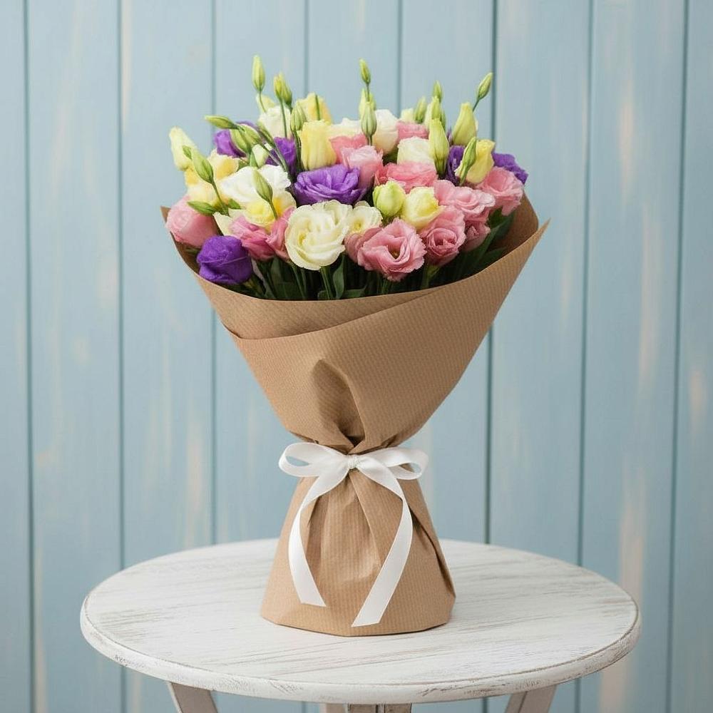 Букет цветов из: Лизиантусы в Наволоках