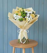 Букет цветов из:  Хризантемы и Розы #REPLACE_PRED# Наволоках