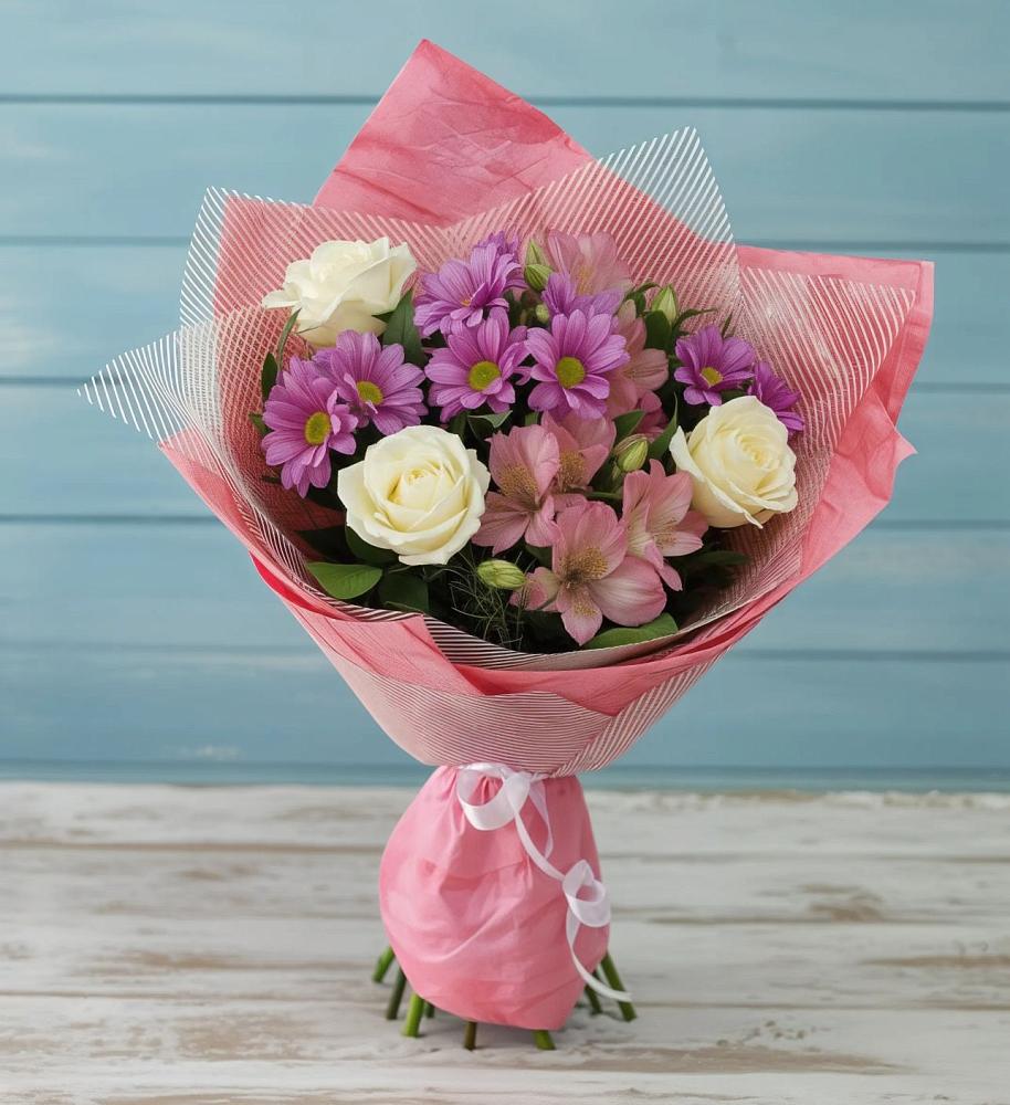 Букет цветов из: Герберы в Наволоках