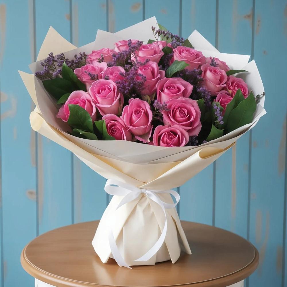 Букет цветов из: Розы в Наволоках