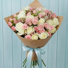 Букет цветов из:  Розы #REPLACE_PRED# Наволоках
