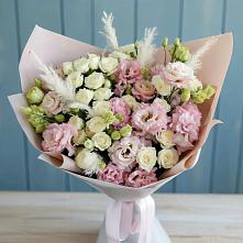 Букет цветов из:  Альстромерии и Розы в Наволоках